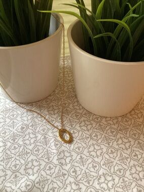 Love Pendant on Cable Chain Necklace